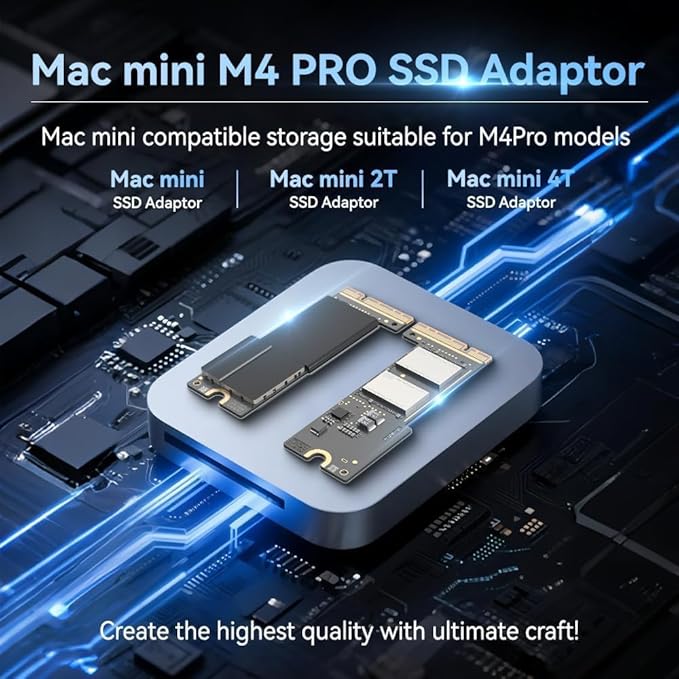 M4 Pro Mac mini SSD 2TB Hard Disk Storage Upgrade for Mac mini M4 pro