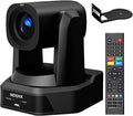 4K NDI PTZ Camera with 20X Optical Zoom AI Auto TrackingVideo Conference Camera HDMI SDI USB IP Live Streaming for Church Worship Live Services Education Events PoE