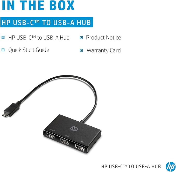 Hp USB-C to USB-A Hub