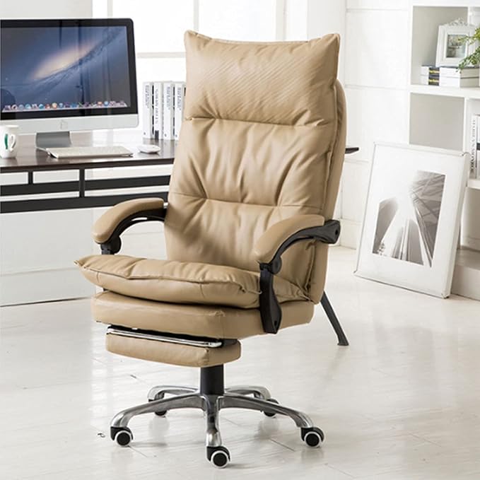 Office Chair Desk Chair Computer Chair Brown Gaming Chair Gaming Pink Chair ?Comfortable Office Chair Gaming Recliner High Back Ergonomic Racing Office Desk Computer Chair Pu Leather Swivel Rolling T