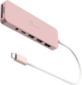 j5create USB-C Pink Multi-Port Hub with Power Delivery with 4K HDMI/2 USB-A 5Gbps/PD 100W Charging SD&ampMicro SD/3.5mm Audio | for MacBook/iPad Pro/iMac/Surface/XPS/Thinkpad/Galaxy/and More(JCD373ER