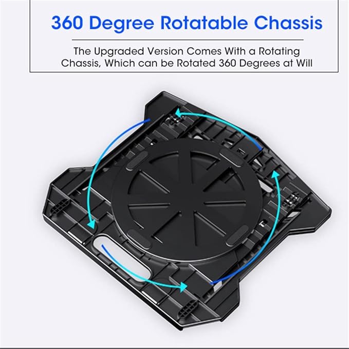 Portable Cooling Base Gaming Cooling Pad Stand Cooler Six Fans Two USB Adjustable Laptop Stand (Color : A Size : 28 * 27 * 1.5cm)