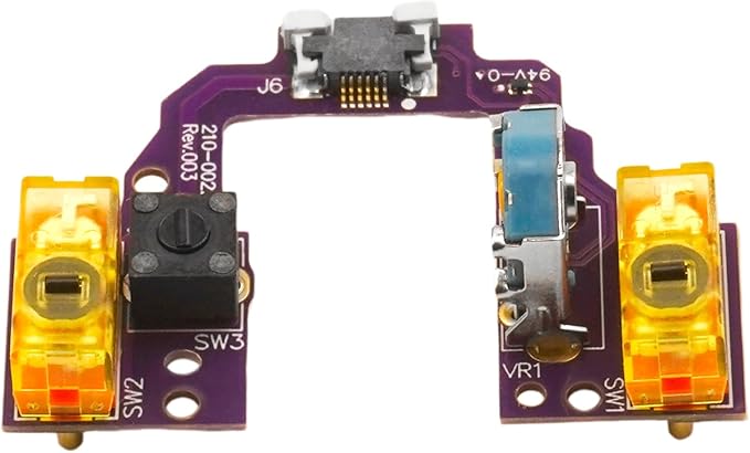 Mouse Motherboard Upgrade Hot-swap Switch Button Board and TTC Dustproof Microswitch Replacement for Logitech G Pro X Superlight Wireless Gaming Mouse