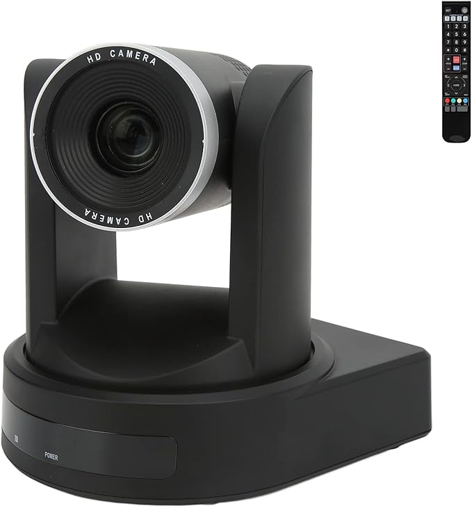 Yoidesu Tiny PTZ Webcam 10X Optical Zoom Camera PTZ HD 1080P Video Conference Camera System SDI IP Output Webcam for Online Meeting Class Live Streaming (US Plug)