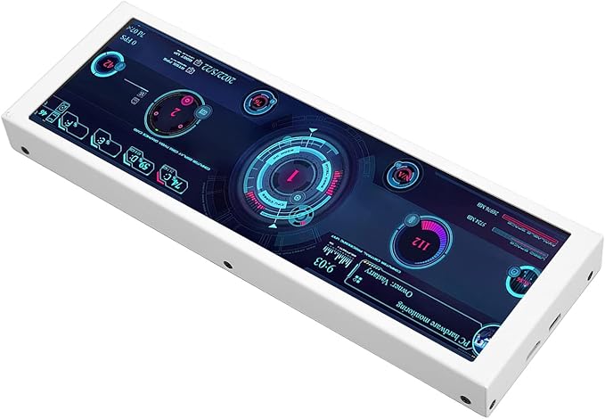 7.9 Inch CPU Hardware Temperature Monitor External Expansion Display CPU GPU SSD Data Temperature Monitor Panel for PC ARGB Computer Case Secondary Screen