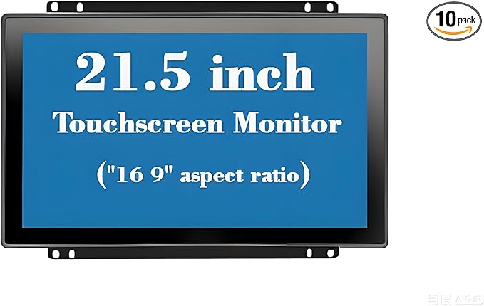 21.5 Inch Open Frame Capacitive Touchscreen Monitor 1920x1080 Resolution 16:9 Aspect Ratio WaterproofVESA+Panel Mount for Kiosk Automation POSVendingHMI and Digital Signage 7x24h Work