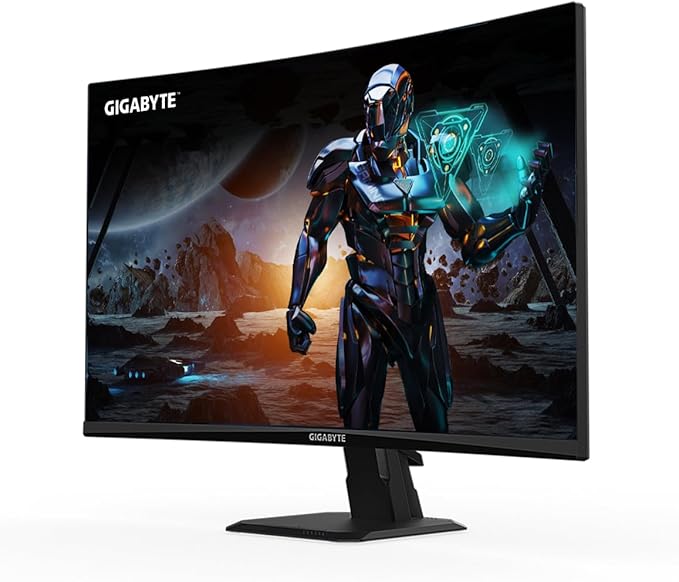 Gigabyte GS27FC 27 FHD Curved Gaming Monitor - 1920 x 1080 180Hz 1 250 cd/m² FreeSync Premium HDR Ready HDMI 2.0 DisplayPort 1.4
