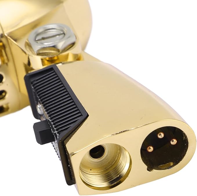 Zunate Retro Dynamic Microphone with Rugged Structure and Flexible Positioning for KTV and Live Performances (Gold Tape)