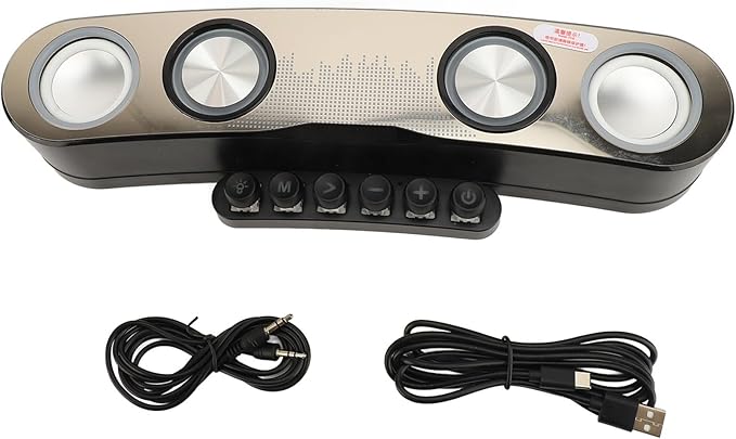 Computer Speakers for PC Desktop Monitor RGB Gaming PC Sound Bar with Switch Buttons Desktop PC Soundbar Speaker for Desktop Laptop