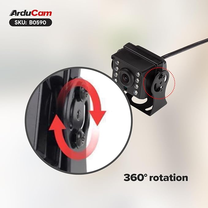 Arducam 2MP Day &amp Night Vision USB Camera Module 1080P Automatic IR-Cut Switching USB 2.0 Webcam with 850nm IR LEDs for Windows Linux Android and Mac OS
