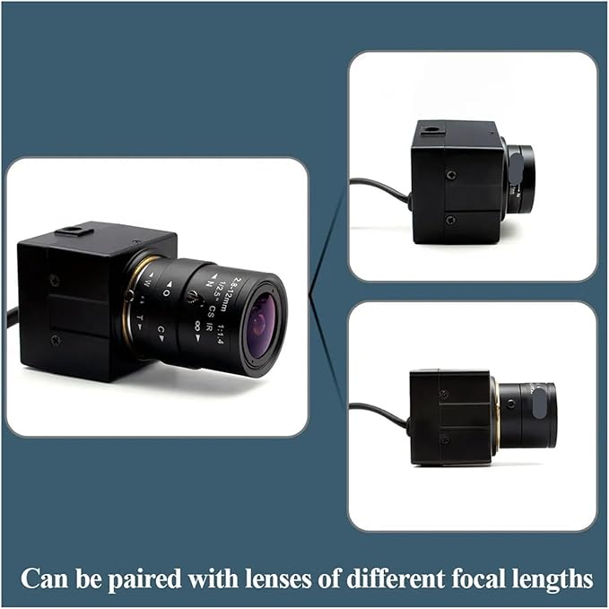 Mini Camera Security Protection H265 with 2 12 5 50 5 100mm Manual CS Lens P2P IP BNC Port Industrial Camera