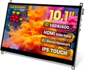 10 inch Monitor HDMI Touchscreen 10.1 inch Small Display LCD Smooth Responsive Touch Screen IPS 1024x600 Dual Speakers HDMI Input for Raspberry Pi 5 4 3 2 Zero B B+ Drive Free