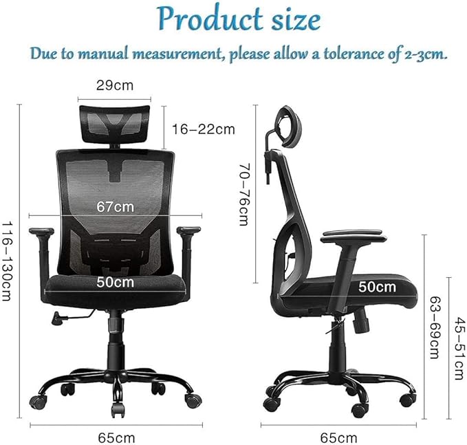 Office Chair Gaming Chair Ergonomic High Back Swivel Chair Video Game Chair Lumbar Support Work Chair Computer Chair Chair (Color : White) Needed