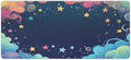Colorful Galaxy Space Mouse Pad Large Desk Mat Extended Keyboard Mouse Pad with Non-Slip Base and Stitched Edge Mouse Mat Desk Pad 36x16 Mouse Pads for Desk Home Office Gaming