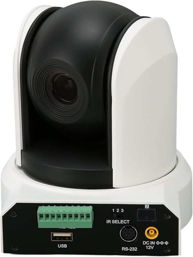 Vikye USB HD 1080P PTZ Conference Camera 2.19MP COMS Sensor 3 x Optical Zoom Plug and Play Infrared Remote Control Protocol Compatible Image Flip Mirror Software Support (US Plug)
