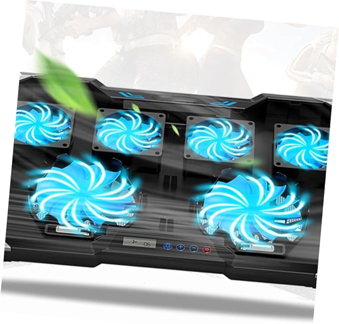 ARTIBETTER RGB Luminous Cooling Base Design Heat Dissipation Laptop Cooler Pad for Pro Air Laptop Stand