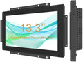 13.3-inch Industrial Touch Screen Monitor 10-Point Capacitive Open Frame Design Full HD 1920x1080 for Kiosk ATM Vending Machine (Embedded Mount IP65 Waterproof Front)