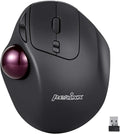 Perixx11568 Perimice-717 Wireless Trackball Mouse Build-in 1.34 Inch Trackball with Pointing Feature 5 Programmable Buttons 2 DPI Level Black