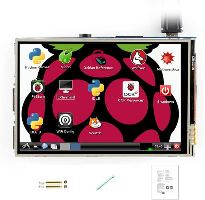 Waveshare 3.5 inch RPi LCD (A) Touch Screen TFT LCD for any Revision of Raspberry Pi Model B/B+/2 B /3 B/3 B+
