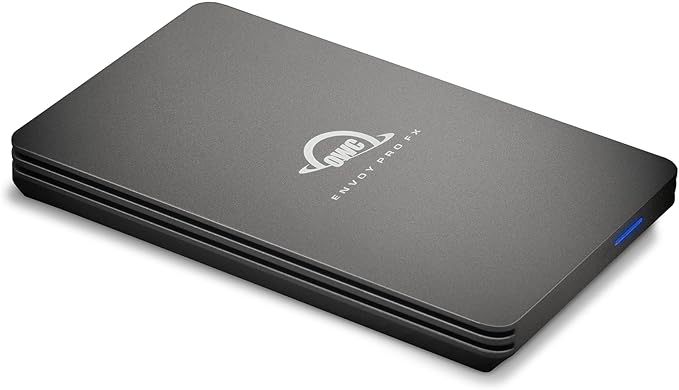 OWC 2TB Envoy Pro FX Portable Rugged External NVMe M.2 SSD Drive Thunderbolt 3 USB3.2 USB-C up to 2800MB/s speeds Drop/Shock Resistant Compatible with Mac and PC