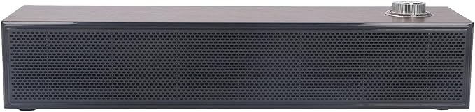 ANGGREK Desktop Computer Soundbar Computer Speakers HiFi Stereo AUX in Wired Plug and Play Volume Control Wooden Low Noise for Laptop