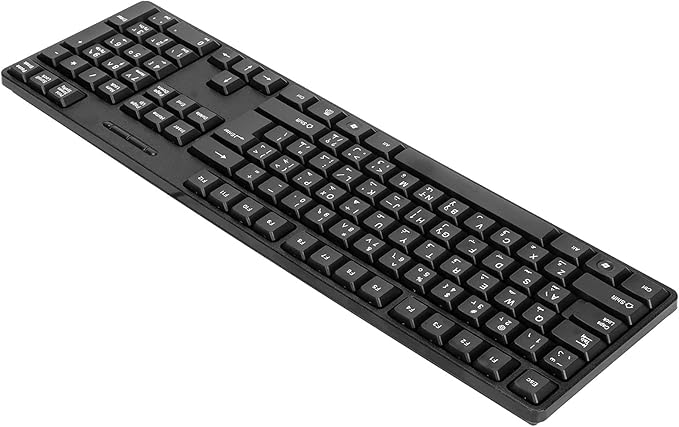 Estink Keyboard Gaming Mechanical Ergonomic Gaming Keyboard English Arabic Bilingual Light Proof Keyboard for PC Laptops Improve Gaming Experience