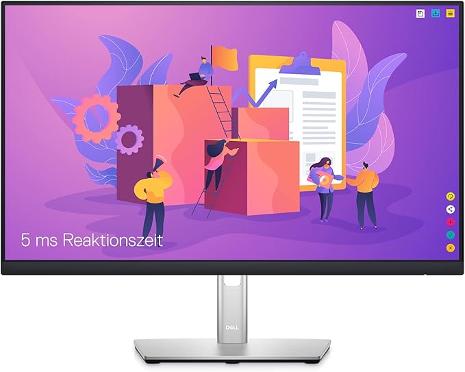 Dell P2422H 24 Inch Full HD (1920 x 1080) Monitor 60Hz IPS 5ms 99% sRGB DisplayPort HDMI VGA 5x USB Black