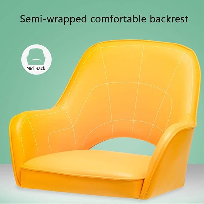 Office Chair Velvet Fabric Seat Swivel Computer Chair Office Chair Adjustable Middle Back Table and Chair Ergonomic Gaming Chair Chair (Color : Pink) Needed