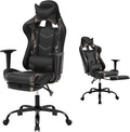 Gaming Chair with Footrest Reclining Video Game Chairs for Adults with Lumbar Support Headrest High-Back Home Office Computer Desk Chair PU Black-Camo