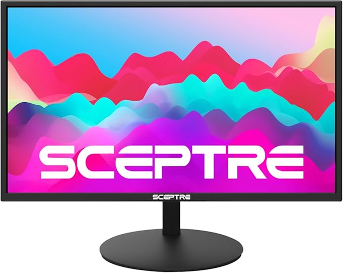 Sceptre E275W-1920 27 FHD 1080p 75Hz Monitor HDMI VGA Build-In Speakers Metal Black