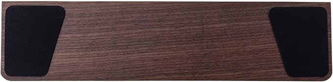GK GAMAKAY Wooden Wrist Rest Pad 12.8 Compact Ergonomic Walnut Wood Hand Wrist Rest for 60% 75% Mechanical Keyboard Non-Slip Palm Pad for Comfortable Typing and Playing (for 75%)