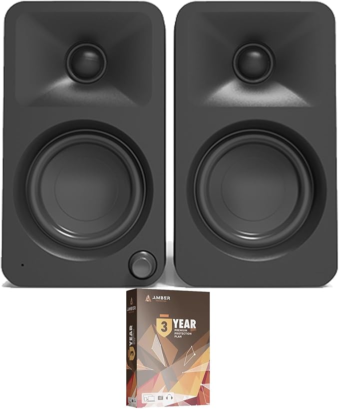 Kanto ORAMB Powered Reference Bluetooth Desktop Speakers with 3 Year Amber Protection Plan (2023)