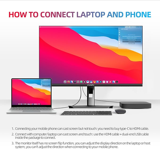 27 Inch Touchscreen Monitor 10 Point Touch FHD 1080P 60Hz Nano IPS Screen 100% SRGB VESA Wall Mountable Tilt Adjustment VGA HDMI for PC Laptop Business &amp Work Station