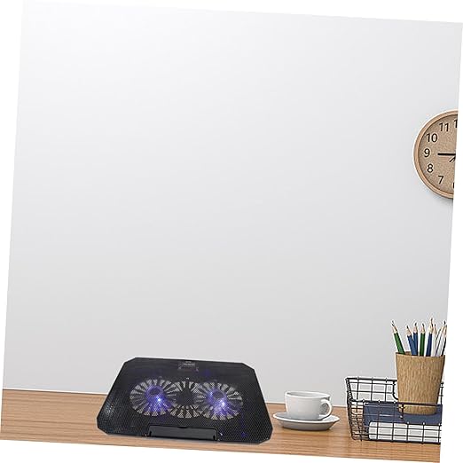 1Pc Cooler Stand Durable Cooling Pad with USB Power for Improved Heat Dissipation Compatible with Notebook Black