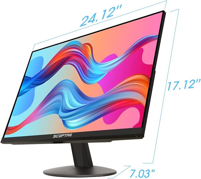 Sceptre IPS 27-Inch Business Computer Monitor 1080p 75Hz with HDMI VGA Build-in Speakers Machine Black 2020 (E275W-FPT) 27 IPS 75Hz