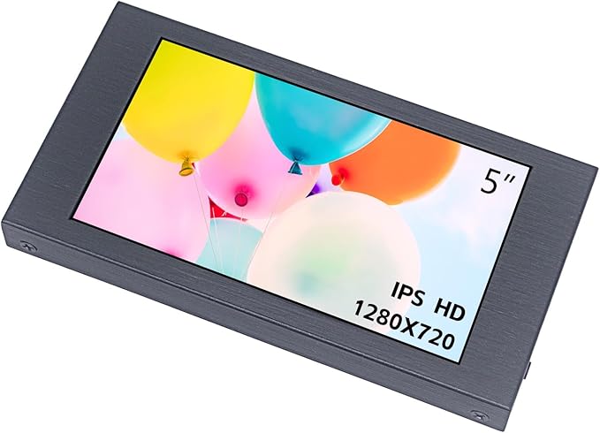 5 inch Touch Screen Monitor 1280x720 Mini IPS ScreenHDMI PC Monitor with HDMI Inputs Compatible with Raspberry Pi PCLaptop