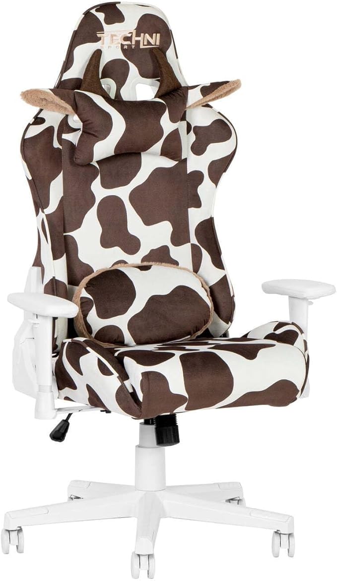 Rustic Ranch Brown Cow Series Gaming Chair