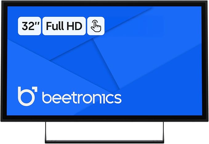 Beetronics 32 Inch Touchscreen Monitor | Full HD 1080p | 32TS7M – Industrial-Grade Professional 10-Point Multi Touch Display for PC Mac Linux – HDMI DisplayPort USB-C VGA Inputs