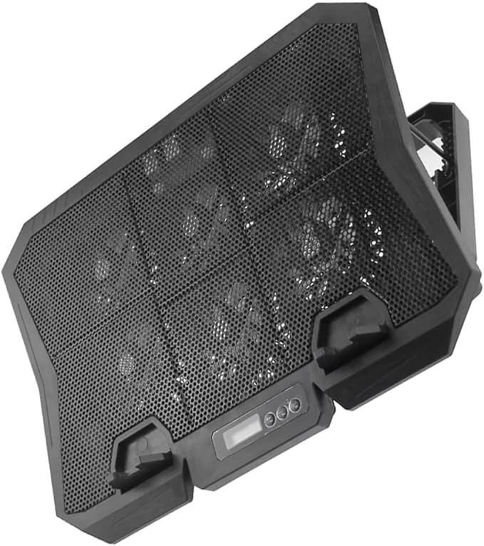 Laptop Cooling Pad Quiet Fans Height USB Port Compatible Laptops up to Portable Cooling System for Gaming and Work