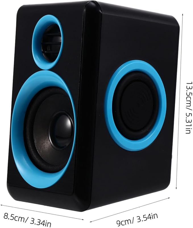 Mini Speaker USB 2.0 Computer Speaker for Laptop and Desktop Mini Loudspeaker with Surround Sound Compatible with PC and Notebook Suitable for Home and Office Use Dc 5v Powered