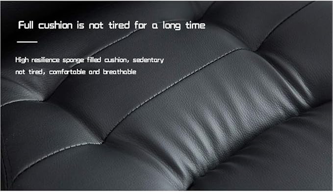 High Back PU Leather Gaming Desk Chair with Footrest Bow Foot Reclining Ergonomic Racing Office Chair Bearing Capacity: 330 Lbs
