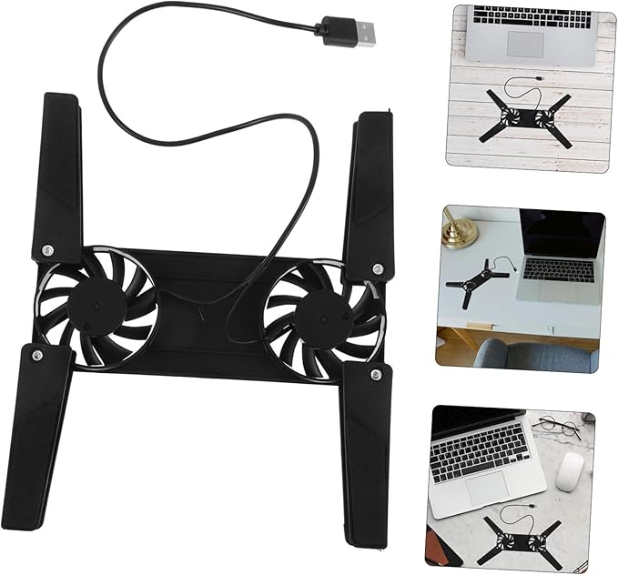 HOMSFOU 4pcs Laptop Cooling Fan Pad Notebook Cooling Stand Desktop Stand Gaming Laptop Heat Dispersion