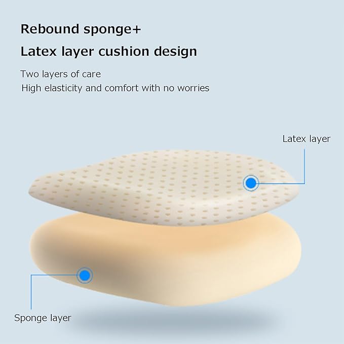 Ergonomic Gaming ChairLatex Cushion Comfortable and Breathable Office Chair Height Adjustable Computer Chair with Footstool(Whitewith_Grey)