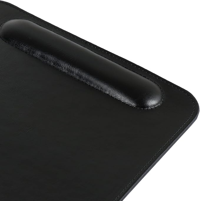 Londo Leather Mouse Pad with Wrist Rest – Ergonomic Support Non-Slip Base Smooth Surface