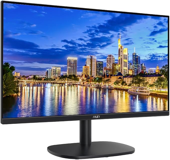 msi Pro MP245V 24 inch 1080P Full HD 100Hz 1ms LCD Business Monitor Bundle with Less Blue Light FreeSync HDMI VGA MK270 Wireless Keyboard &amp Mouse Gel Mouse &amp Wrist Pad