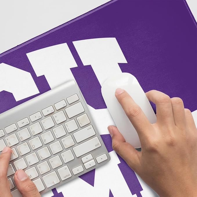TCU Alumni Large Gaming Mouse Pad Desk Mat with Stitched Edges Non-Slip Base for Gamer Home and Office 31.5 x 15.7