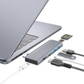 USB C Hub 7-in-2 USB Adapter for MacBook Pro/Air Thunderbolt 4 Dock with 4K HDMI 100W PD 40Gbps USB-C 3.0 2 USB-A 3.0 SD/TF Card Reader USB Hub for MacBook Pro/Air M1/M2/M3/M4