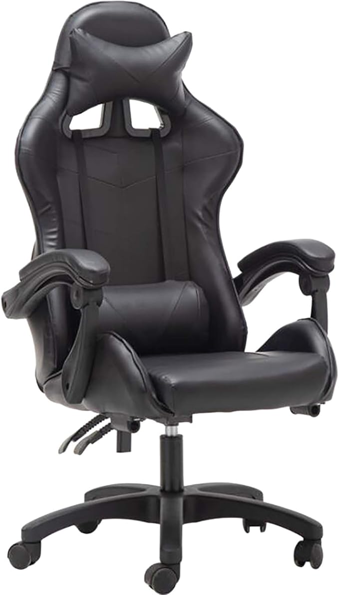 Office Chair Gaming Chair Computer Chair Andrgonomic Swivel Computer Chair with Headrest FootrestHigh Back Gaming Chair Racing Game ChairHeight Adjustable Gamer Chair PU Leather Office Cha