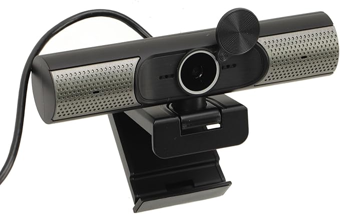 PC Webcam 2K USB with Auto Focus and Dual Noise Reduction Microphone - Wide Angle 90° Video Camera for Live Streaming Zoom Video Conferencing and Studying with Lens Cover