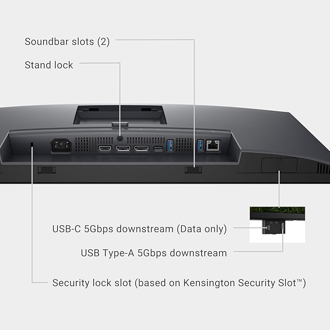 Dell Pro 32 Plus QHD USB-C Hub Monitor P3225DE - 31.5-inch QHD (2560x1440) 100Hz 8ms Display USB-C/HDMI/DisplayPort Connectivity Height/Swivel/Pivot/Tilt Adjustment 4 Star TÜV Eye Comfort - Black